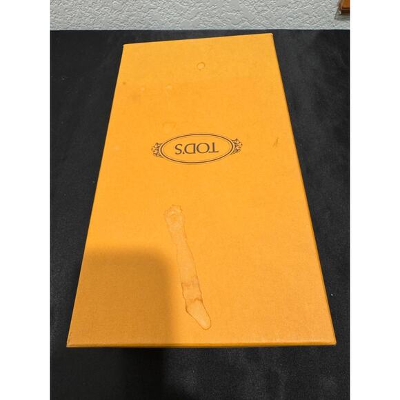 NIB Tod's Gommino Women's Rust Color Suede Loafers Sz 8.5 Flat Driving Penny Nub - Picture 11 of 12